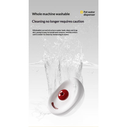 Silent Auto-Circulating Filtered Pet Water Fountain