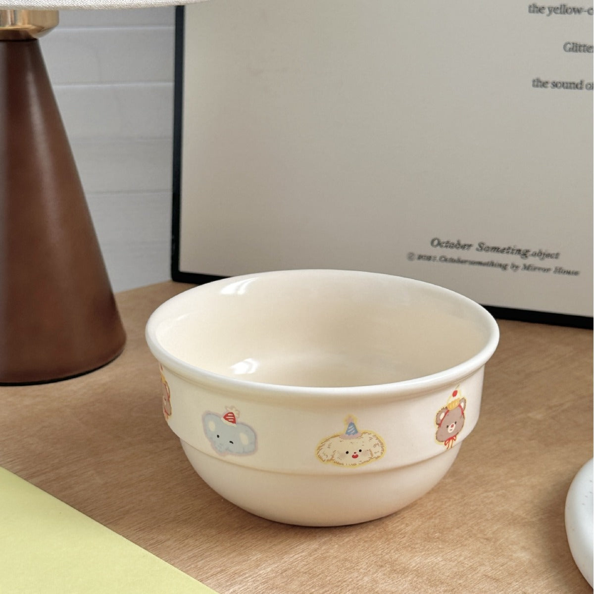Original Cartoon Cute Cherry Sausage Dog Ceramic Tableware