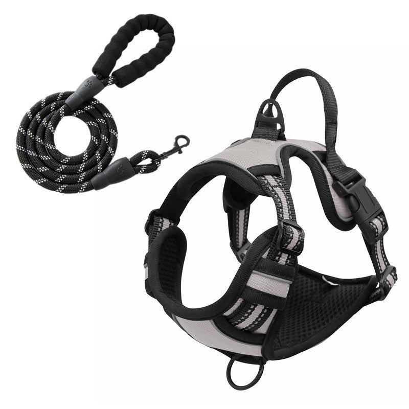Vest-style Reflective And Breathable Chest-strap Leash