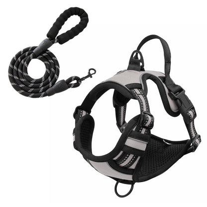 Vest-style Reflective And Breathable Chest-strap Leash