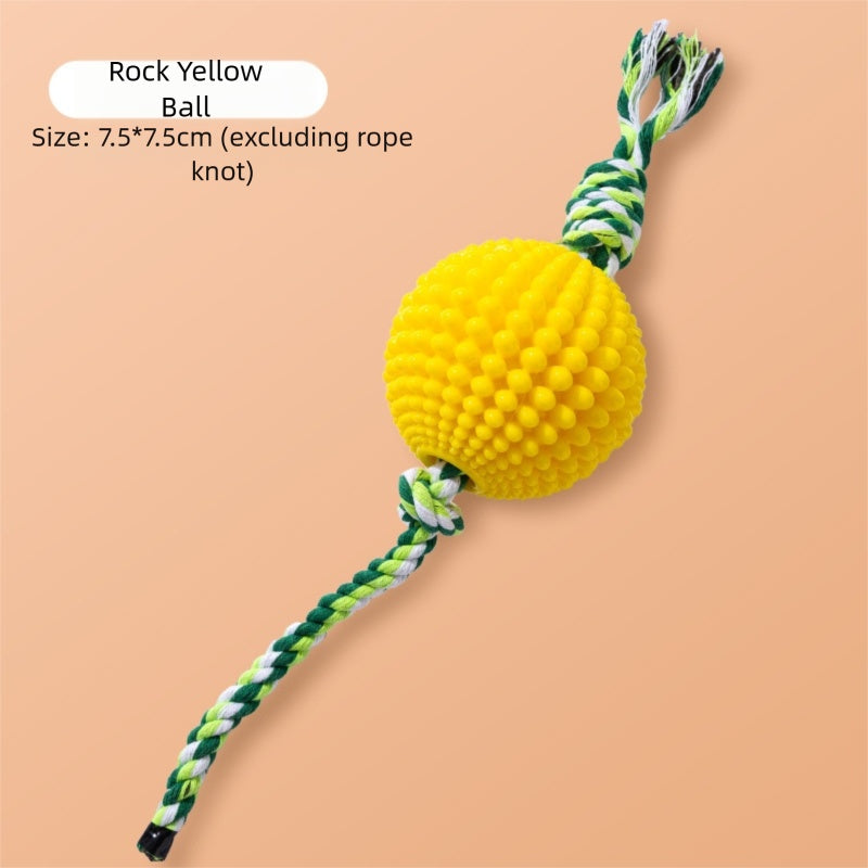 Pet Toy Corn Ball Knot Teething Toys, Large And Small Dog Teeth Cleaning, Biting And Boring Knot Dog Toys