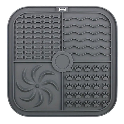 Bottom Suction Cup Non-slip Silicone Pet Slow Food Mat