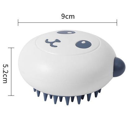 Bathroom Silicone Pet Cat And Dog Shower Soft Bristled Brush Panda Shape Pet Soft Massage Bath Brush Pet Bathing Accessories
