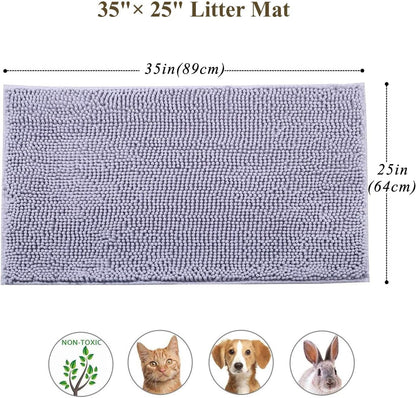 Cat Kitty Litter Rug with Waterproof Back