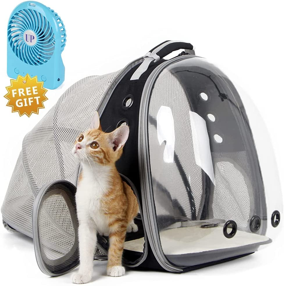 Cat Bubble Backpack with Fan - Perfect for Your Furry Astronaut! Fits Cats & Small Puppies up to 12 lbs!