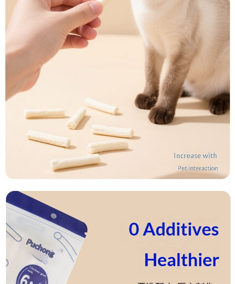 Milk Stick Packaged Cat Treats Chicken Goat