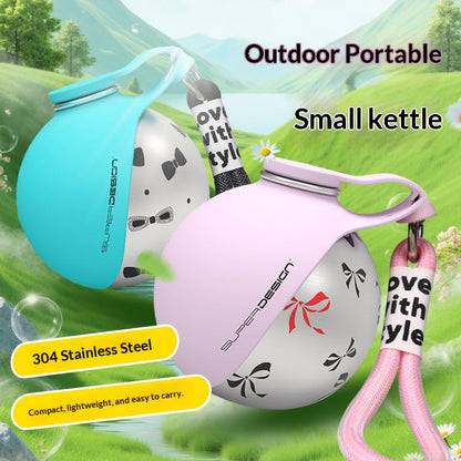 Creative Portable Outdoor Pet Stainless Steel Water Cup