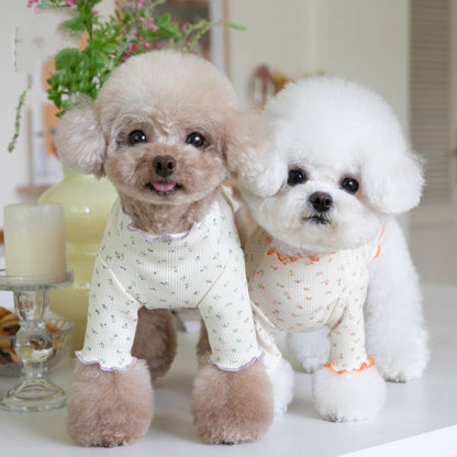 Floral-patterned Home Base-layer Pet Clothing