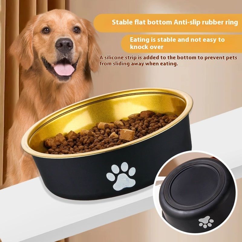 Stainless Steel Bowl For Pet Anti-tumble Non-slip Food Basin