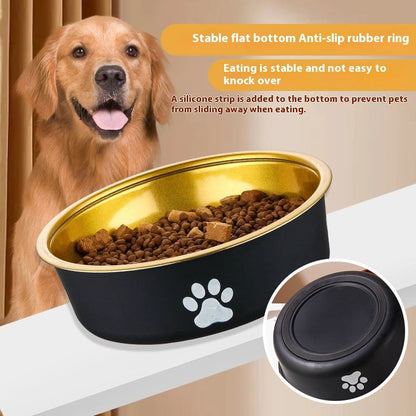 Stainless Steel Bowl For Pet Anti-tumble Non-slip Food Basin