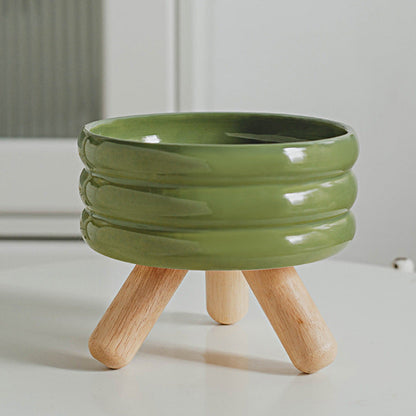 Gulu Bowl Pet Food Bowl Water Bowl Cat Ceramic Color