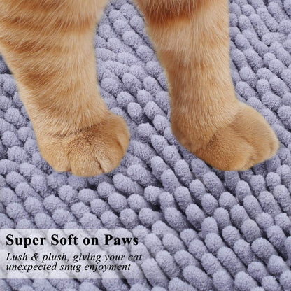 Cat Kitty Litter Rug with Waterproof Back