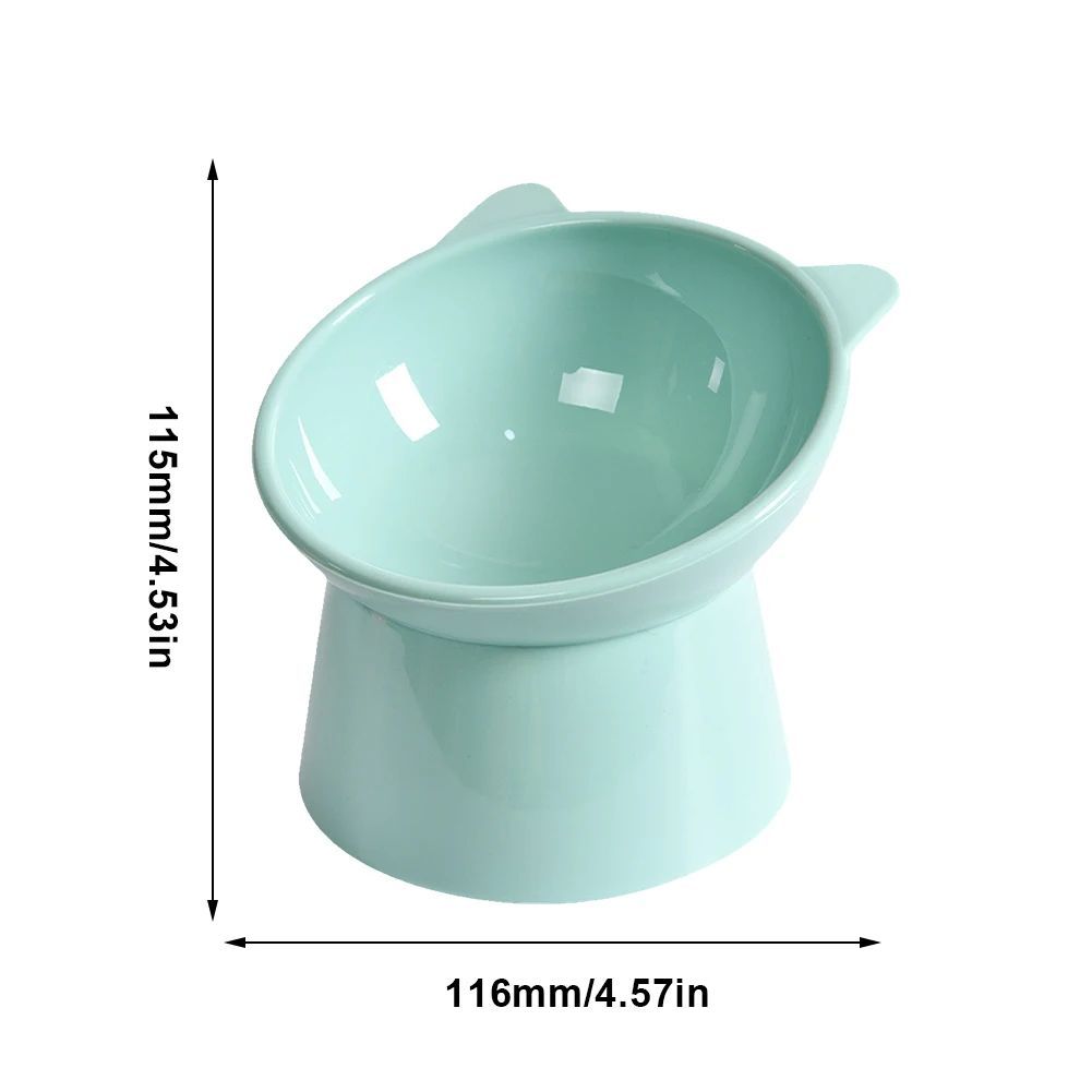 Tilted Cat Food Bowl Elevated Cat Bowl Ergonomic Raised Cat Food Bowl Anti Vomiting Plastic Feeding Bowl Non Slip For Cats Dogs