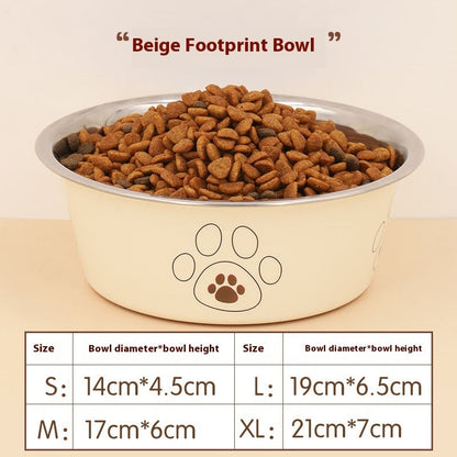 Stainless Steel Anti-tumble Non-slip Pet Bowl