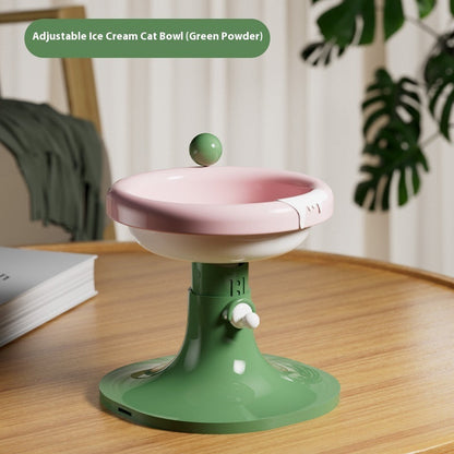 Lifting Ceramic Cat Feeding Bowl Pet Tableware