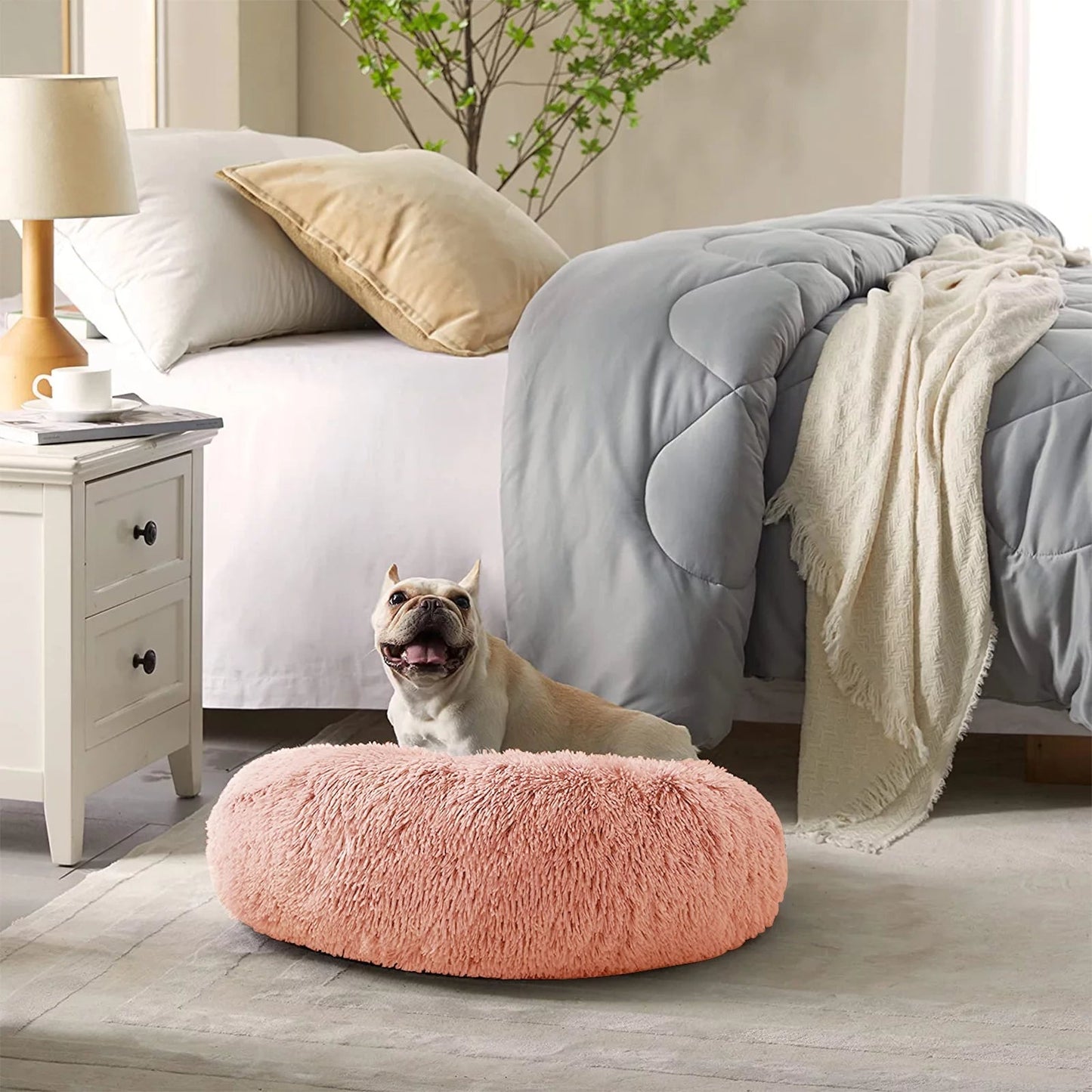 Round Calming Pet Bed