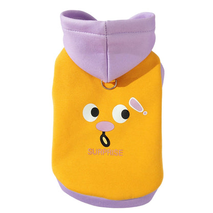 Autumn And Winter Korean Version New Dog Cute Cartoon Little Bear Sportswear Cat Teddy Pet Clothing