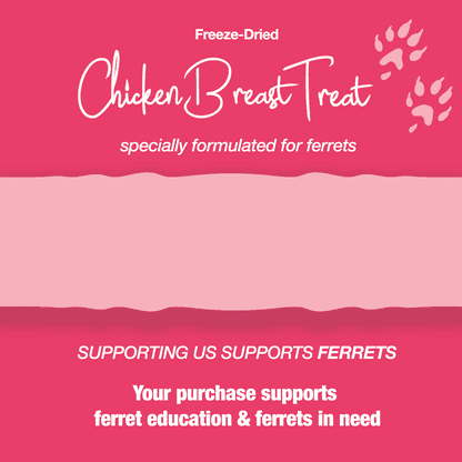 Freeze-Dried Raw Chicken Breast Treat for Ferrets
