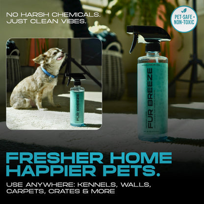 Pet Odor Reset Kit – Indoor & Outdoor Enzyme Cleaner for Dog & Cat Odor | Turf, Floors, Furniture & Home