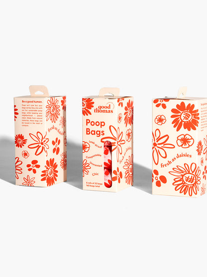 Fresh as Daisies Poop Bags (160 bags)
