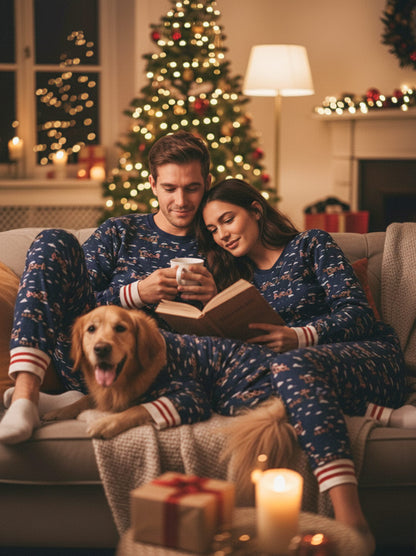 Santa Sleighs Pajama (Dog & Kid Sizes Only)