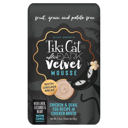 Tikicat Adult After Dark Velvet Mousse Chicken and Quail Egg (2.8oz)
