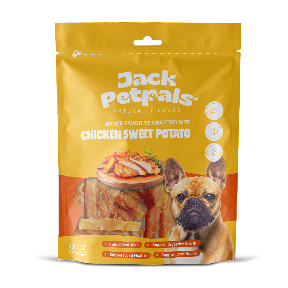 Jack PetPals Crafted Bite Chicken Sweet Potato Dog Treats (12oz)