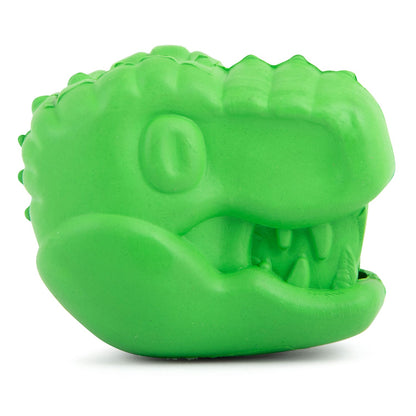 Jeffers T-Rex Natural Rubber Treat Dispensing Dental Dog Chew Toy for Medium Chewers with Vanilla Scent