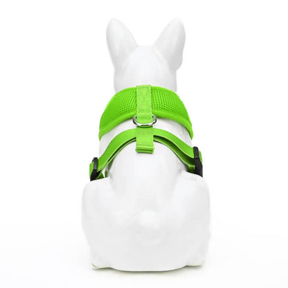 EcoBark Lime Green Dog Harness - Over-the-Head Soft Mesh Dog Vest Halter for Small to Medium Dogs and Puppies