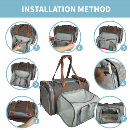 Mr. Peanut's Gold Series Big Apple XL Expandable Pet Carrier V3.0