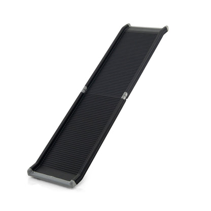 63 Feet Upgrade Folding Pet Ramp Portable Dog Ramp with Steel Frame