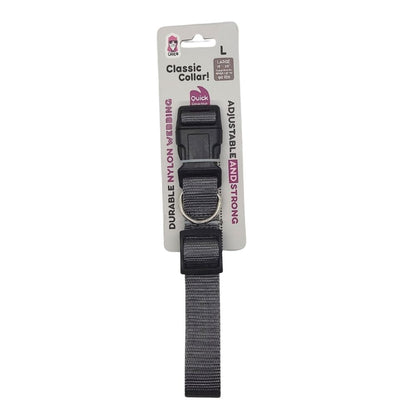 Quick-Release Nylon Dog Collar – Stylish & Durable, Adjustable Fit