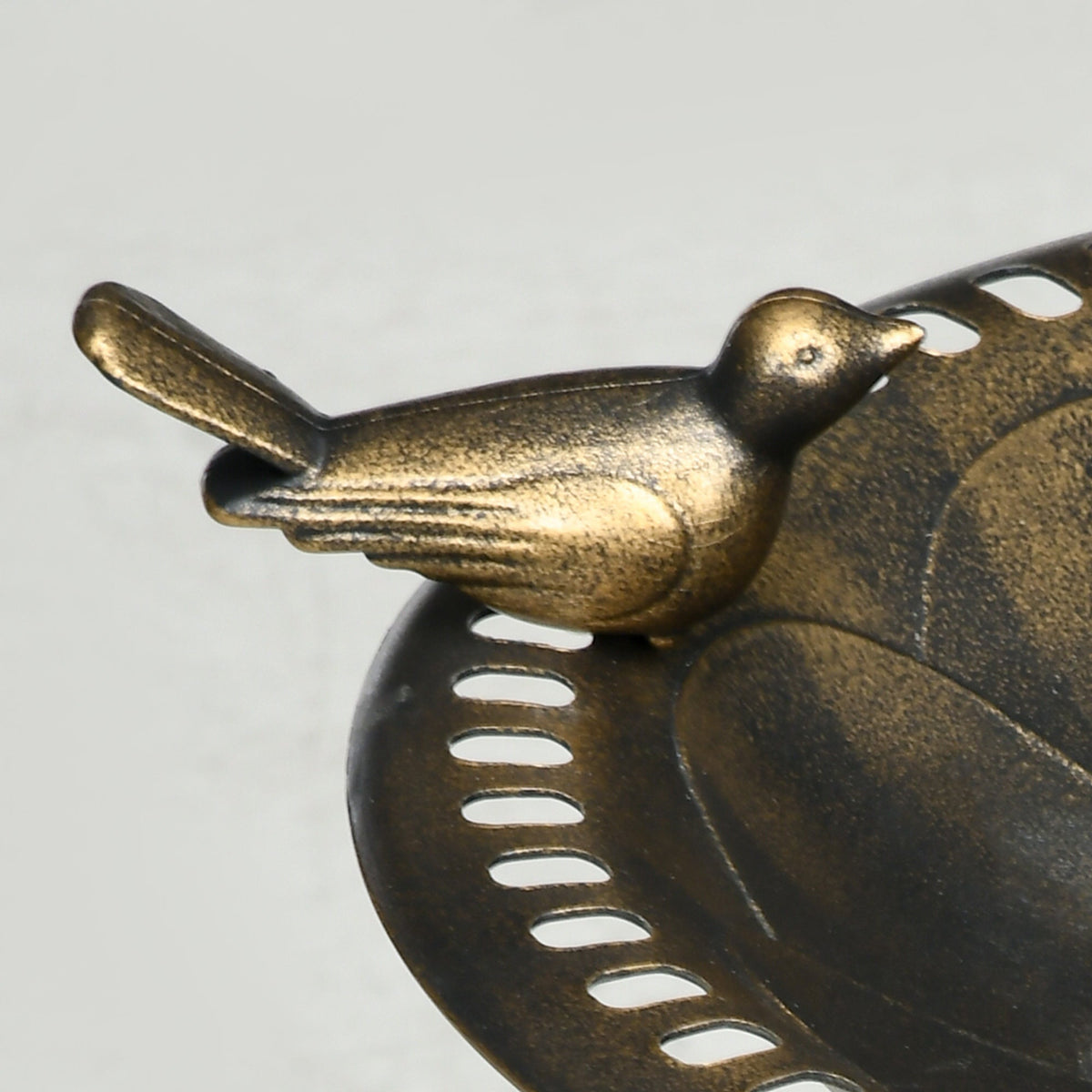 Resin Bird Bath Antique Bronze with Planter 28 Inch