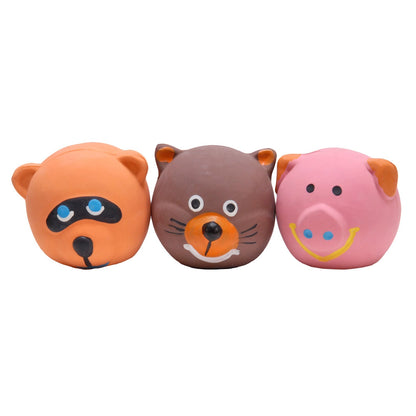 Jeffers Squeakies Latex Dog Toy, Assorted, Each