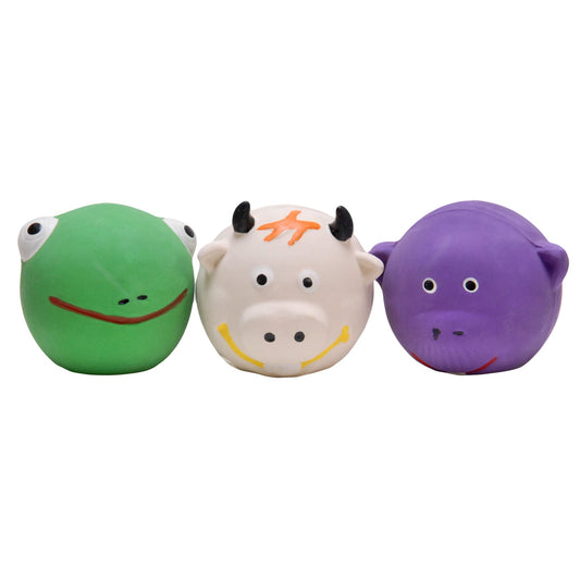 Jeffers Squeakies Latex Dog Toy, Assorted, Each