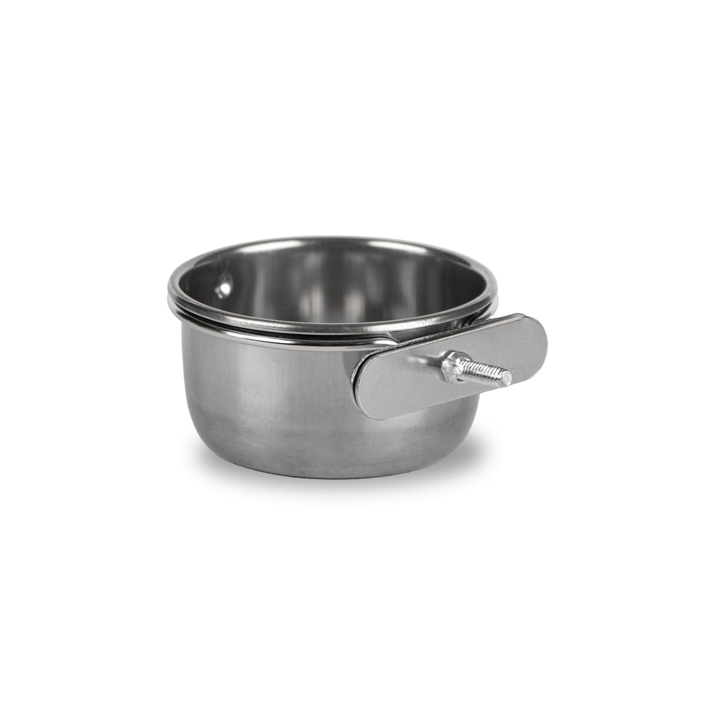 Jeffers Stainless Steel Coop/Kennel Cup with Clamp
