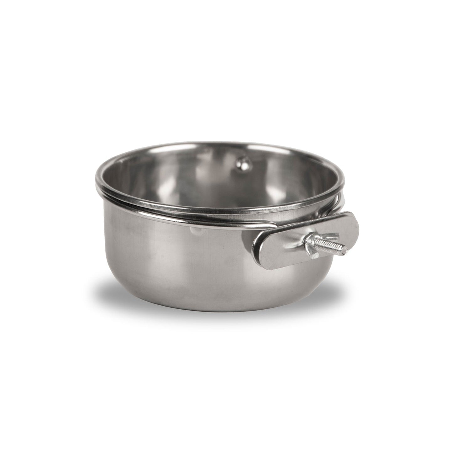Jeffers Stainless Steel Coop/Kennel Cup with Clamp