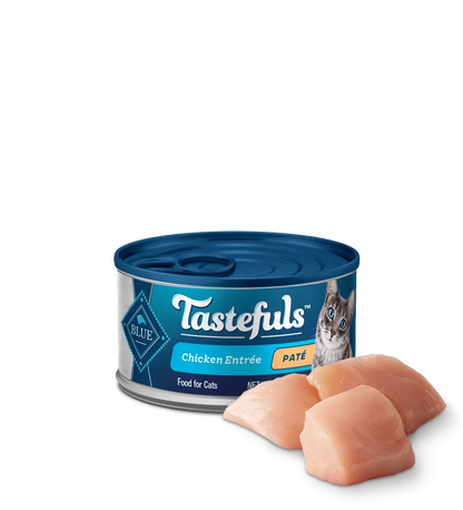 Blue Buffalo Tastefuls Indoor Pate Chicken Entree Wet Cat Cans