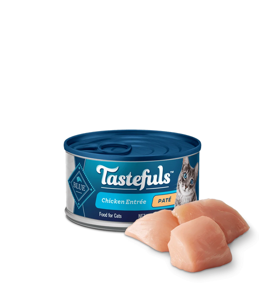 Blue Buffalo Tastefuls Indoor Pate Chicken Entree Wet Cat Cans