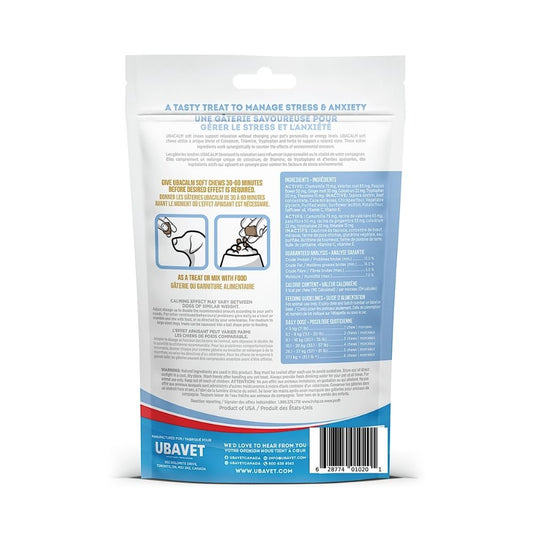 UBAVET UBACALM Calming Soft Chews for Dogs & Cats – Natural Stress & Anxiety Relief