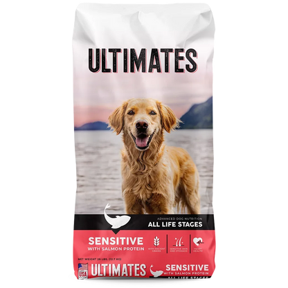 Ultimates Adult Sensitive With Salmon Dry Dog Food (28lb)