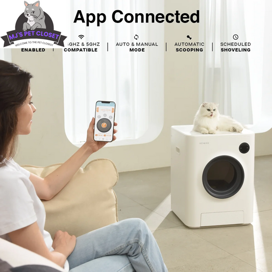 Say goodbye to scooping! 🐾 Meet the Purrclean Self-Cleaning Cat Litter Box – now with app control and 5Ghz & 2.4Ghz Wifi support! 🐱✨