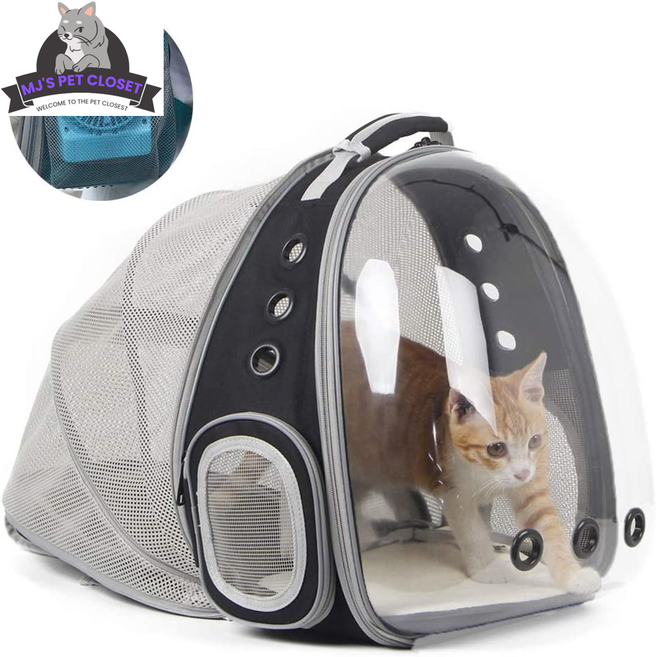 Cat Bubble Backpack with Fan - Perfect for Your Furry Astronaut! Fits Cats & Small Puppies up to 12 lbs!