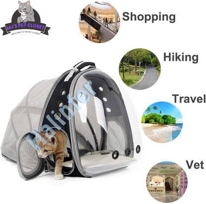 Cat Bubble Backpack with Fan - Perfect for Your Furry Astronaut! Fits Cats & Small Puppies up to 12 lbs!