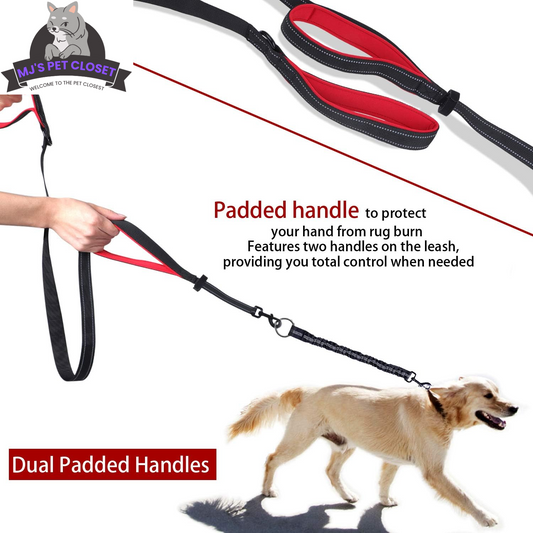 360° Swivel Double Dog Leash - No Tangles, Maximum Comfort! Perfect for Two Pups Up to 200lbs!