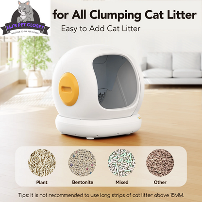 Smart Self-Cleaning Cat Litter Box with APP Control and Safety Features