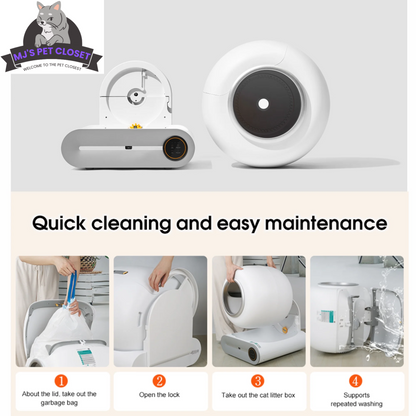 Say goodbye to messy litter! 🐾✨ Meet the Smart Self-Cleaning Litter Box with App Control and Safety Features! Perfect for busy cat parents! 😻📱