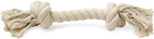 Jeffers White Rope Bone Dog Dental Tug Toy