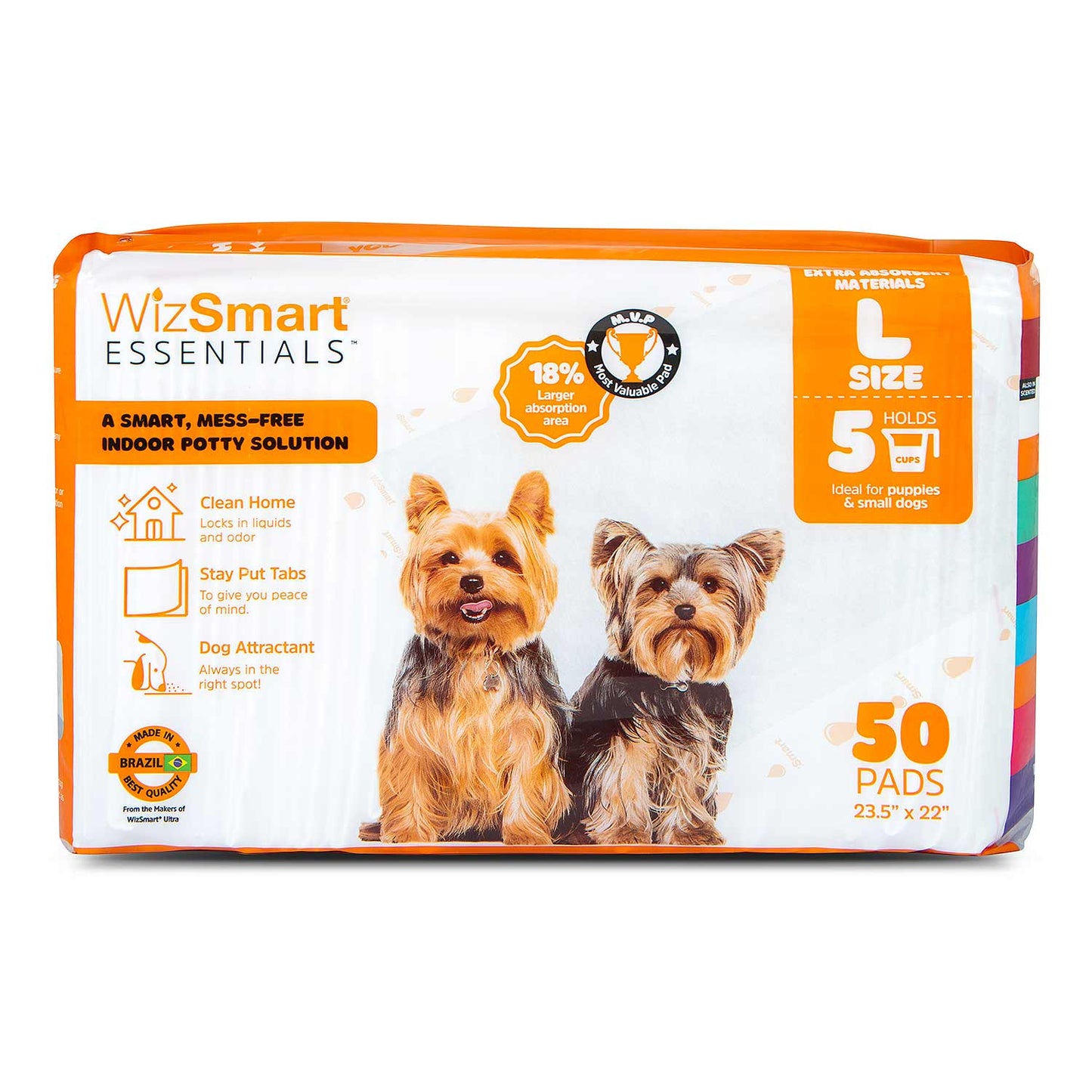 WizSmart Essentials Large Dog Training Pads for Puppies