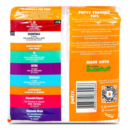 WizSmart Essentials Large Dog Training Pads for Puppies